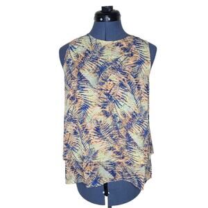 Urban Outfitters Lumiére sleeveless tropical print blouse NWT